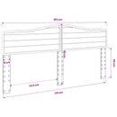 Hovedgærde Hvid Konstrueret træ