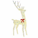 Rensdyr Familie 3 stk. Varm hvid 67 x 26 x 127 cm PET