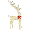 Rensdyr Familie 3 stk. Varm hvid 67 x 26 x 127 cm PET