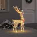 3D Rensdyr 140 LED'er Varm hvid 128 cm PET