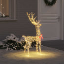 3D Rensdyr 140 LED'er Varm hvid 128 cm PET