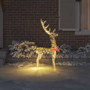 3D Rensdyr 140 LED'er Varm hvid 128 cm PET