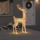3D Rensdyr 250 LED'er Varm hvid 96 x 40 x 180 cm PET