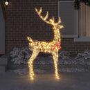 3D Rensdyr 250 LED'er Varm hvid 96 x 40 x 180 cm PET