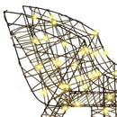 Rensdyr Trækker Slæde Varm hvid 70 x 26 x 129 cm Rattan
