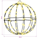 Bold Varm hvid 30 x 30 x 32 cm Metal 96 LED'er