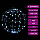Bold 2 stk. Kold hvid 30 x 30 x 32 cm Metal 192 LED'er