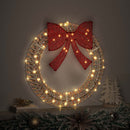 Krans Varm hvid 75 x 75 x 8 cm PET 60 LED'er