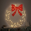 Krans Varm hvid 90 x 90 x 9 cm PET 80 LED'er