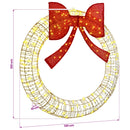 Krans Varm hvid 120 x 120 x 10 cm PET 150 LED'er