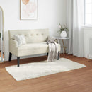 Fuskobbel lammeskindstæppe TAFALLA Hvid 60 x 110 cm Polyester