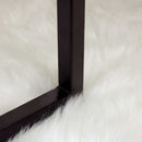 Fuskobbel lammeskindstæppe TAFALLA Hvid 120 x 170 cm Polyester
