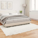 Fuskobbel lammeskindstæppe TAFALLA Hvid 120 x 170 cm Polyester