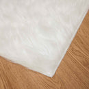 Fuskobbel lammeskindstæppe TAFALLA Hvid 200 x 280 cm Polyester