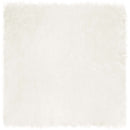 Fuskobbel lammeskindstæppe TAFALLA Hvid 200 x 200 cm Polyester