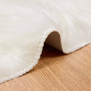 Fuskobbel lammeskindstæppe TAFALLA Hvid Ø 160 cm Polyester