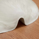 Fuskobbel lammeskindstæppe TAFALLA Hvid 50 x 80 cm Polyester