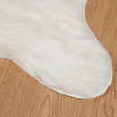Fuskobbel lammeskindstæppe TAFALLA Hvid 80 x 120 cm Polyester