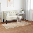 Fuskobbel lammeskindstæppe TAFALLA Beige 60 x 110 cm Polyester