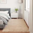 Fuskobbel lammeskindstæppe TAFALLA Beige 80 x 200 cm Polyester