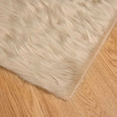 Fuskobbel lammeskindstæppe TAFALLA Beige 120 x 170 cm Polyester