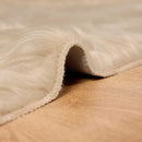 Fuskobbel lammeskindstæppe TAFALLA Beige 120 x 170 cm Polyester