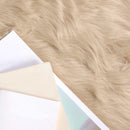 Fuskobbel lammeskindstæppe TAFALLA Beige 140 x 200 cm Polyester