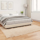 Fuskobbel lammeskindstæppe TAFALLA Beige 160 x 230 cm Polyester