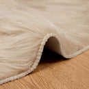 Fuskobbel lammeskindstæppe TAFALLA Beige Ø 200 cm Polyester
