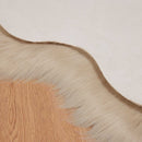 Fuskobbel lammeskindstæppe TAFALLA Beige 50 x 80 cm Polyester