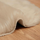 Fuskobbel lammeskindstæppe TAFALLA Beige 60 x 90 cm Polyester