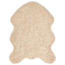 Fuskobbel lammeskindstæppe TAFALLA Beige 80 x 120 cm Polyester
