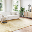 Fuskobbel lammeskindstæppe TAFALLA Cremefarvet 240 x 340 cm