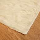 Fuskobbel lammeskindstæppe TAFALLA Cremefarvet 120 x 120 cm