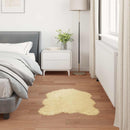 Fuskobbel lammeskindstæppe TAFALLA Cremefarvet 50 x 80 cm