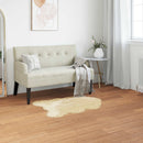 Fuskobbel lammeskindstæppe TAFALLA Cremefarvet 60 x 90 cm