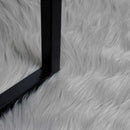 Fuskobbel lammeskindstæppe TAFALLA Grå 120 x 170 cm Polyester