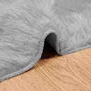 Fuskobbel lammeskindstæppe TAFALLA Grå 140 x 200 cm Polyester