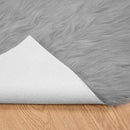 Fuskobbel lammeskindstæppe TAFALLA Grå 160 x 230 cm Polyester