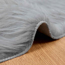 Fuskobbel lammeskindstæppe TAFALLA Grå Ø 160 cm Polyester