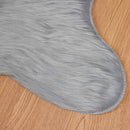 Fuskobbel lammeskindstæppe TAFALLA Grå 50 x 80 cm Polyester