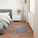 Fuskobbel lammeskindstæppe TAFALLA Grå 50 x 80 cm Polyester