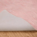 Fuskobbel lammeskindstæppe TAFALLA Lyserød 80 x 200 cm