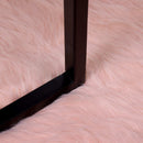 Fuskobbel lammeskindstæppe TAFALLA Lyserød 240 x 240 cm