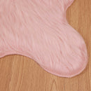 Fuskobbel lammeskindstæppe TAFALLA Lyserød 50 x 80 cm Polyester