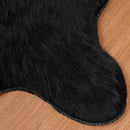 Fuskobbel lammeskindstæppe TAFALLA Sort 50 x 80 cm Polyester