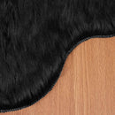 Fuskobbel lammeskindstæppe TAFALLA Sort 80 x 120 cm Polyester
