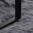 Fuskobbel lammeskindstæppe TAFALLA Antracit 200 x 200 cm