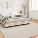 Skridsikker tæppe af kunstig kaninpels OLITE Beige 240 x 240 cm