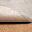 Skridsikker tæppe af kunstig kaninpels OLITE Beige Ø 120 cm